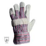 GRAY kombinované pracovní rukavice ze štípené hověziny - foto 1