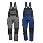 INDUSTRIAL montérkové kalhoty modré s náprsenkou - foto 1