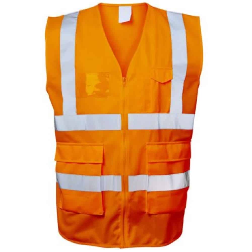 EWALD oranžová reflexní pracovní vesta ze 100% polyesteru - foto 1