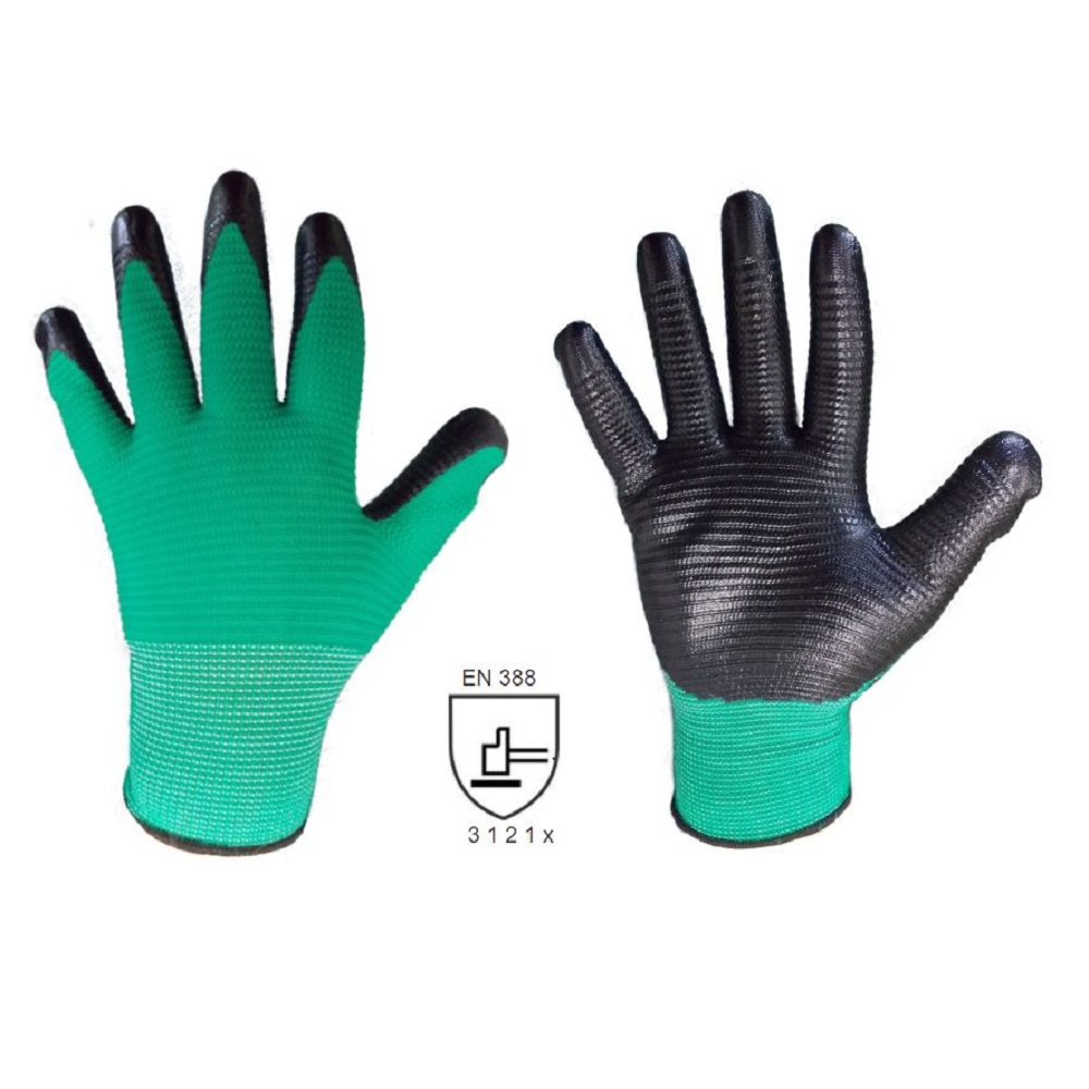 FROG povrstvené ochranné pracovní pracovní rukavice z nitrilu - foto 1