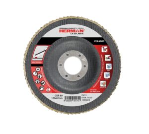 125x22,2 P80 LX-20 CANTA keramický lamelový kotouč HERMAN na nerez a legované oceli